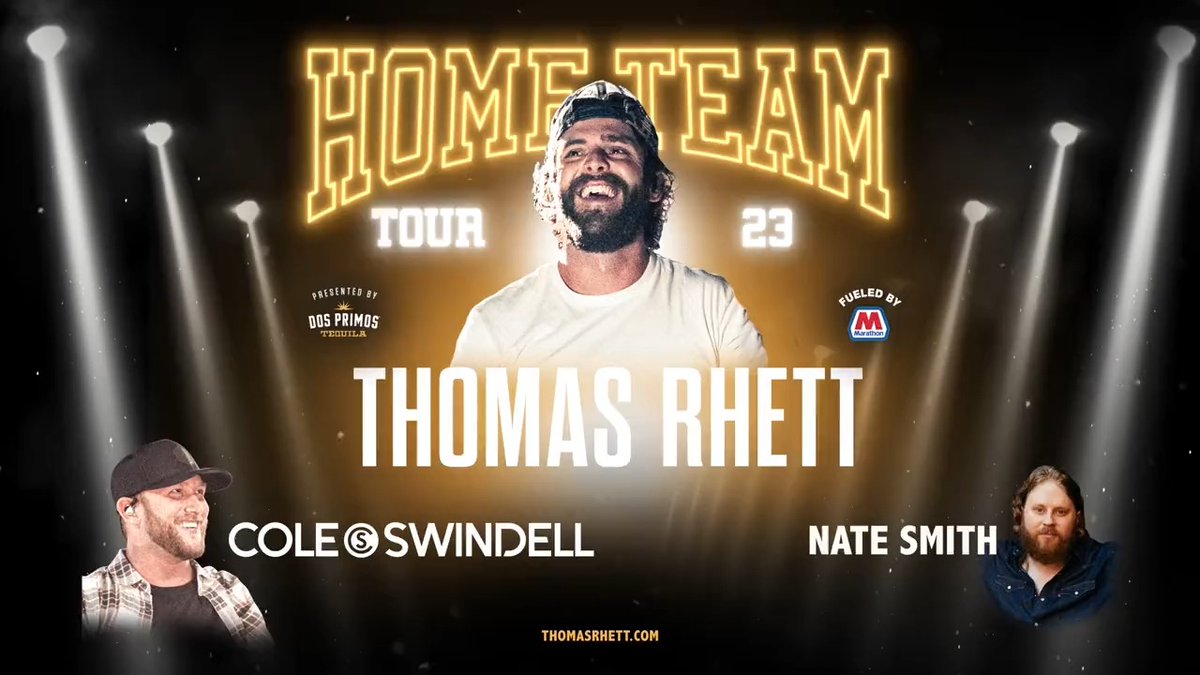 Thomas Rhett, Cole Swindell & Nate Smith at Paycom Center