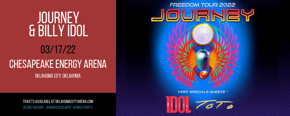 Journey & Billy Idol at Chesapeake Energy Arena tickets Journey & Billy Idol at Chesapeake Energy Arena