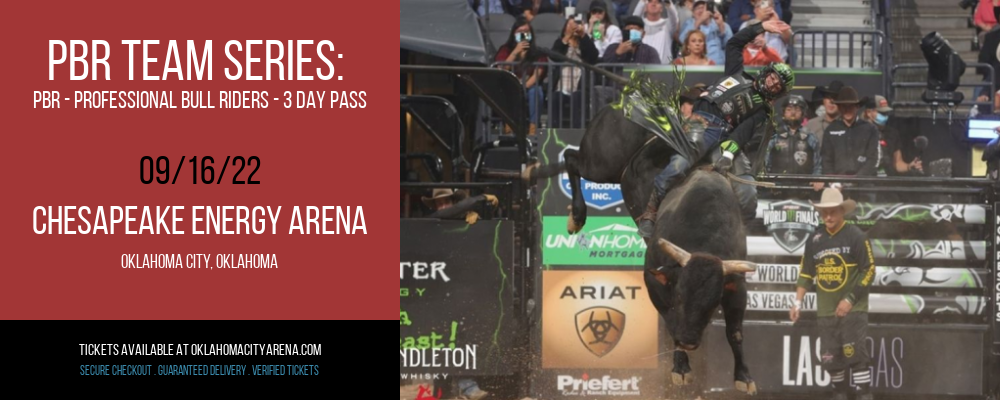 PBR Team Series: PBR - Professional Bull Riders - 3 Day Pass at Chesapeake Energy Arena
