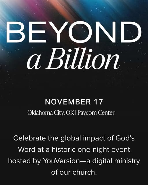 YouVersion Beyond A Billion tickets